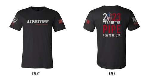 NEW! 2023 “YEAR OF THE PIPE” LIFETIME Short Sleeve Tee Shirt *RARE RED STRIPE VARIANT*