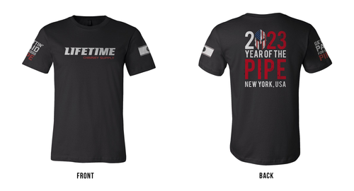 NEW! 2023 “YEAR OF THE PIPE” LIFETIME Short Sleeve Tee Shirt *LIMITED WHITE STRIPE VARIANT*